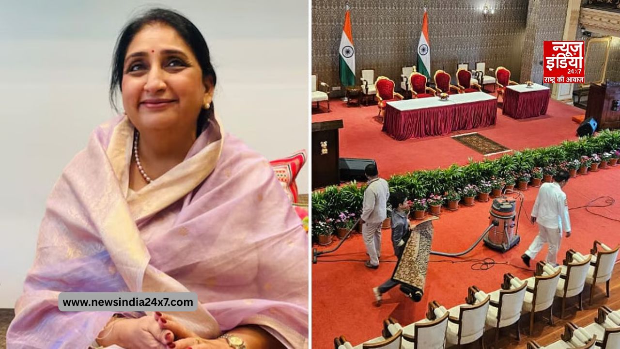 सुनेत्रा पवार ने डिप्टी सीएम पद की शपथ ली सुनेत्रा पवार ने डिप्टी सीएम पद की शपथ ली