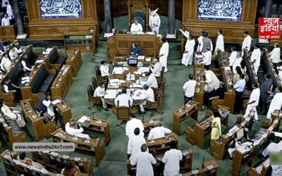 Budget Session: हाथों में प्लेकार्ड लेकर विपक्षी सांसदों ने लोकसभा में की नारेबाज़ी, संसद की कार्यवाही 2 बजे तक स्थगित