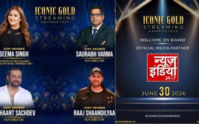 Mumbai: News India 24×7 के मीडिया पार्टनरशिप में होगा Iconic Gold Streaming Awards 2026, OTT, TVऔर डिजिटल क्रिएटर्स की प्रतिभाओं का होगा भव्य सम्मान