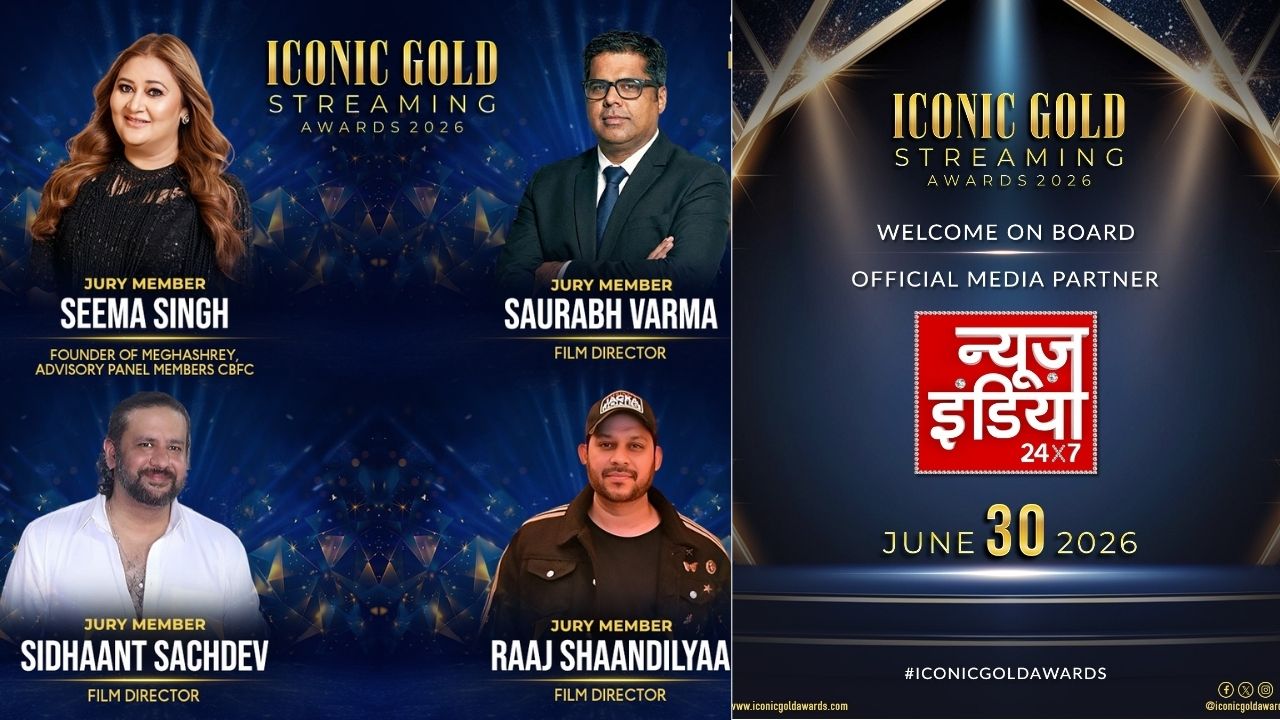 Mumbai: News India 24×7 के मीडिया पार्टनरशिप में होगा Iconic Gold Streaming Awards 2026, OTT, TVऔर डिजिटल क्रिएटर्स की प्रतिभाओं का होगा भव्य सम्मान