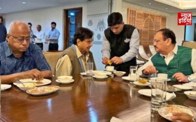 जेपी नड्डा के साथ तस्वीर पर सौगत रॉय की सफाई, बोले- साथ बैठकर भोजन नहीं किया
