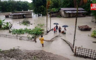 असम में बाढ़ बनी आफत, 10 लोगों की गई जान, लाखों की जिंदगी प्रभावित