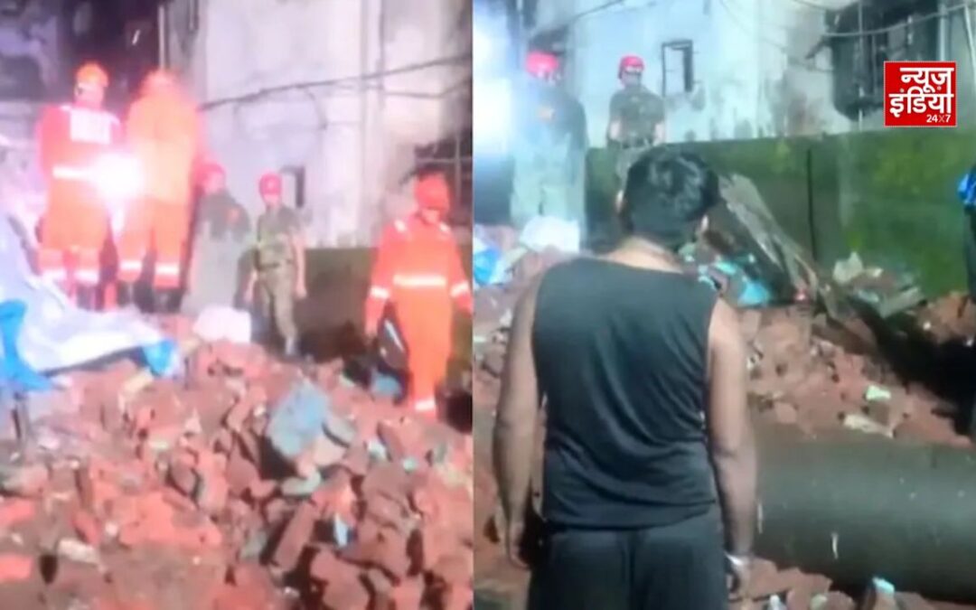 भिवंडी में दर्दनाक हादसा: 4 मंजिला इमारत ढही, 3 लोगों की मौत
