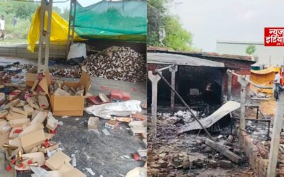 अहमदाबाद की पटाखा फैक्ट्री में भीषण आग, 8 लोगों की मौत; 10 घायल