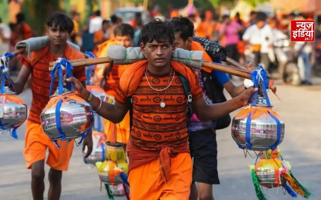 कांवड़ यात्रा आज से शुरू, कांवड़ियों के लिए 8 मार्ग तय; शहर में बदलेगा ट्रैफिक सिस्टम