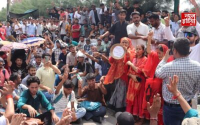 पंजाब पेपर लीक पर दिल्ली में बीजेपी का बड़ा प्रदर्शन, AAP और केजरीवाल पर साधा निशाना