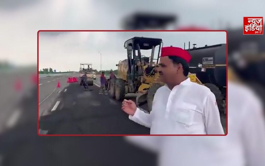 उद्घाटन के 12 दिन बाद उन्नाव में धंसा ग्रीनफील्ड एक्सप्रेस-वे, निर्माण गुणवत्ता पर उठे सवाल