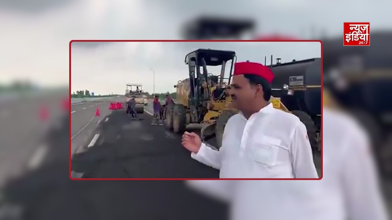 उद्घाटन के 12 दिन बाद उन्नाव में धंसा ग्रीनफील्ड एक्सप्रेस-वे, निर्माण गुणवत्ता पर उठे सवाल