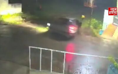 तेज रफ्तार कार ने पैदल जा रहे युवक को कुचला, मौके पर मौत; CCTV में कैद हुआ हादसा