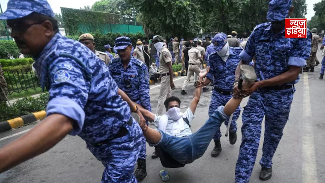 CJP के ‘संसद चलो’ मार्च में हिंसा, 118 से ज्यादा पुलिसकर्मी घायल; 70 प्रदर्शनकारी हिरासत में