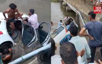 खाटू श्याम दर्शन को निकले 5 श्रद्धालुओं की मौत, तेज रफ्तार कार तालाब में गिरी