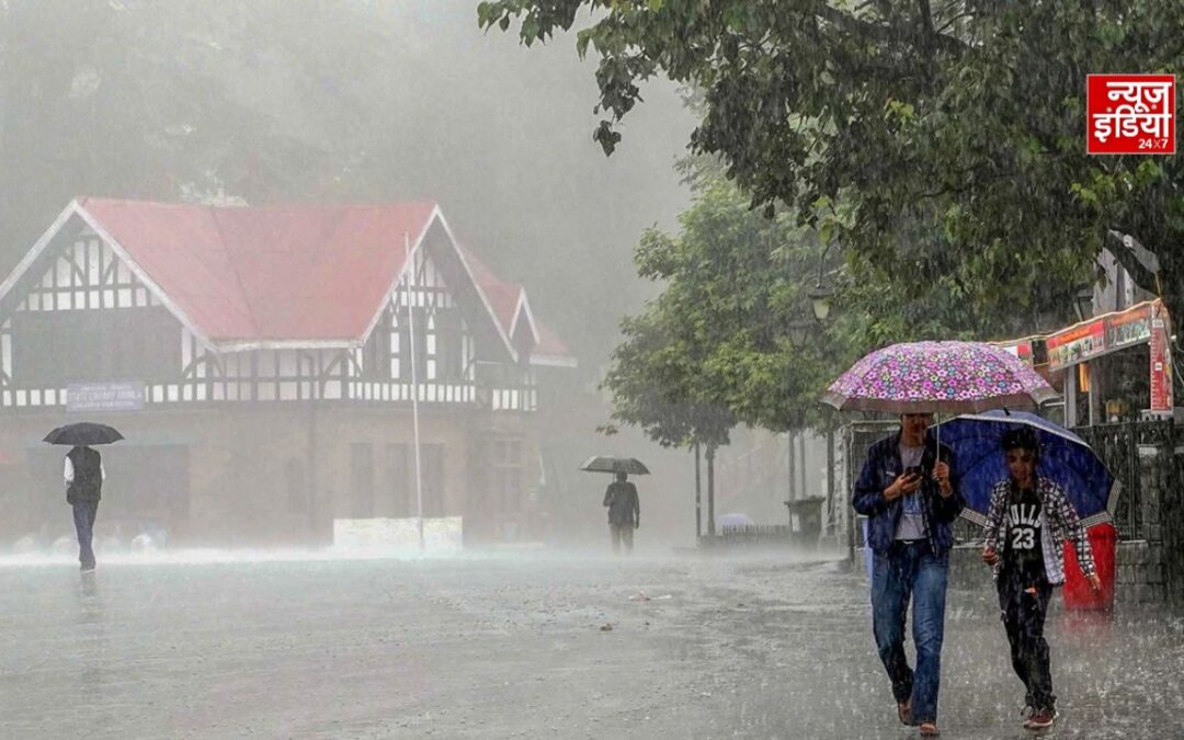 हिमाचल में भारी बारिश का रेड अलर्ट, 6 जिलों में स्कूल-कॉलेज बंद; 36 सड़कें बंद