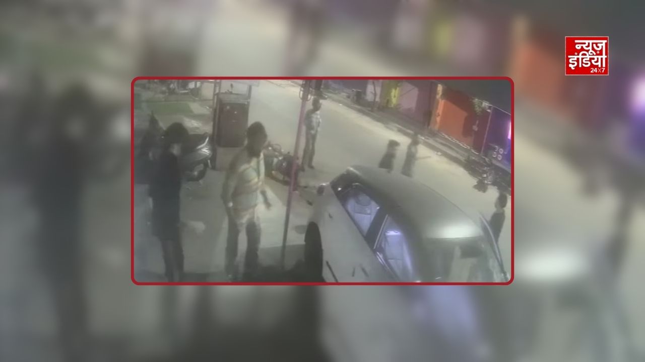 जयपुर में शराबी बदमाशों का तांडव: जूस सेंटर मालिक पर हमला, कार से लोगों को कुचलने की कोशिश; CCTV में वारदात कैद