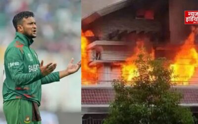 शेख हसीना की प्रेस कॉन्फ्रेंस में शामिल होने के बाद शाकिब के घर पर हमला