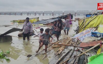 गंगा-यमुना के उफान से प्रयागराज में हाहाकार, दारागंज की बस्तियों में घुसा बाढ़ का पानी