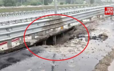 36,000 करोड़ का गंगा एक्सप्रेसवे धंसा: मेरठ-प्रयागराज रूट पर 10 मीटर का गड्ढा, UPEIDA में हड़कंप