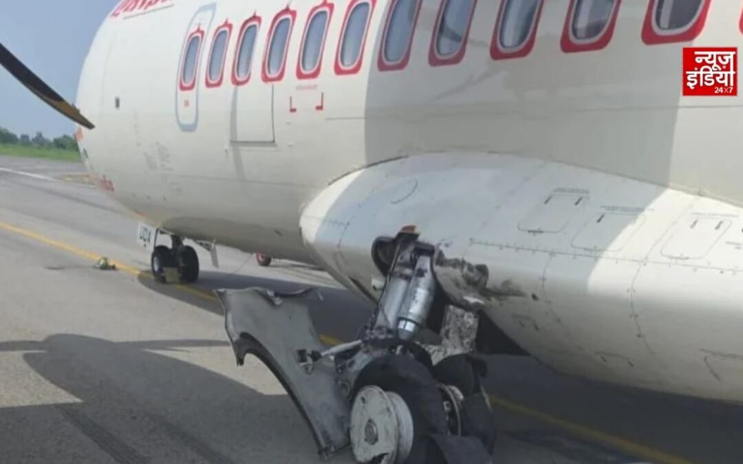 बिलासपुर एयरपोर्ट पर बड़ा हादसा टला, लैंडिंग के वक्त Alliance Air फ्लाइट का टायर फटा