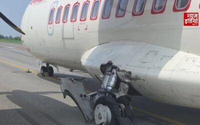 बिलासपुर एयरपोर्ट पर बड़ा हादसा टला, लैंडिंग के वक्त Alliance Air फ्लाइट का टायर फटा