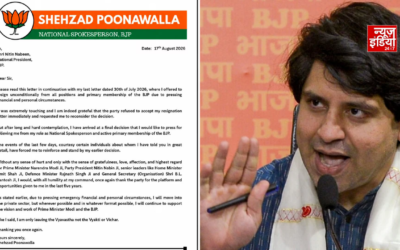 शहजाद पूनावाला ने फिर मांगा BJP से इस्तीफा मंजूर करने का आग्रह, बोले- फैसला अंतिम है