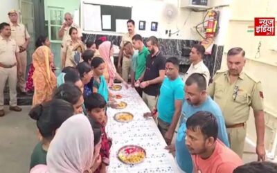सोनीपत जेल में भावुक हुआ रक्षाबंधन, भाइयों की कलाई पर राखी बांधते छलक पड़े बहनों के आंसू