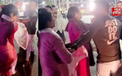 नाइट ड्यूटी पर निकला पति, मोमोज ठेले पर बॉयफ्रेंड संग मिली पत्नी; फिर मचा बवाल, वीडियो वायरल