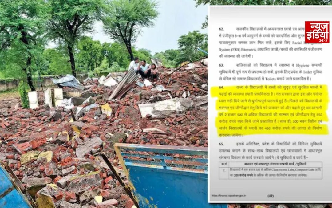 CJP के दबाव के बीच ऑडिट में खुलासा, राजस्थान के 611 स्कूलों के पास भवन नहीं