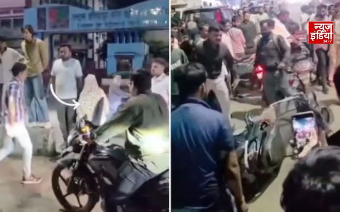 पत्नी को दूसरे युवक संग देख पति ने खोया आपा, भोपाल की सड़क पर जमकर हंगामा