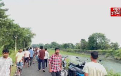 मुजफ्फरपुर में तिरहुत नहर का 40 फीट तटबंध टूटा, सैकड़ों एकड़ खेतों में घुसा पानी