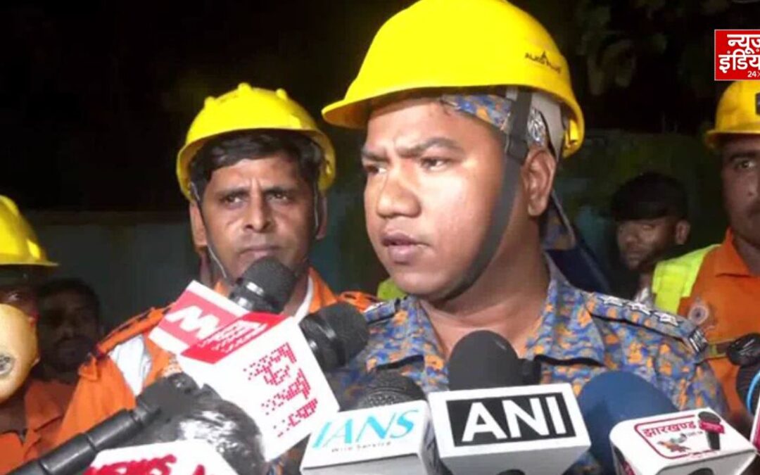 भरभराकर गिरी जर्जर पानी की टंकी, रांची में 2 मजदूरों की मौत व कई घायल