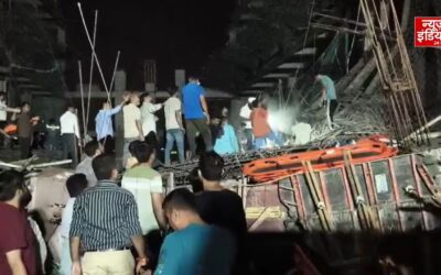 गुजरात के गांधीनगर में बड़ा हादसा, निर्माणाधीन इमारत का स्लैब गिरा; 15 मजदूर बचाए गए