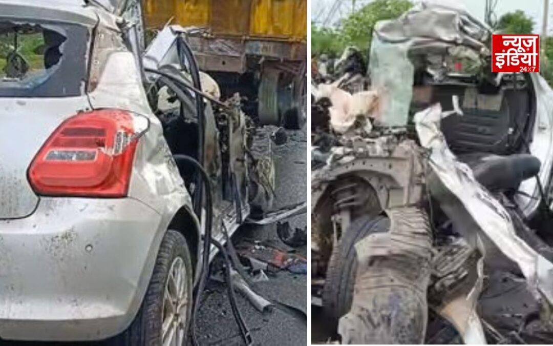 मरीन ड्राइव पर बेकाबू कार ट्रक में घुसी, मंत्री दीपिका पांडेय सिंह की बेटी समेत 4 लोगों की हुई मौत