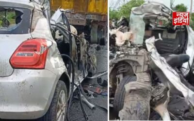 मरीन ड्राइव पर बेकाबू कार ट्रक में घुसी, मंत्री दीपिका पांडेय सिंह की बेटी समेत 4 लोगों की हुई मौत