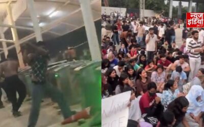 विश्वविद्यालयों में छात्रों का प्रदर्शन, हंगामे के बाद आगजनी-तोड़फोड़ से मची अफरा-तफरी