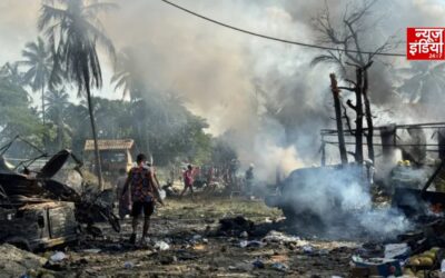 म्यांमार के रखाइन में हुआ हवाई हमला, 49 की मौत और 56 घायल; मचा हड़कंप