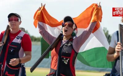 ट्रैप शूटिंग में भारत को सिल्वर, महिला टीम ने रचा इतिहास; नीरू फाइनल में
