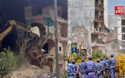 आधी रात दिल्ली के शालीमार बाग में चला बुलडोजर, कार्रवाई पर AIMIM नेता ने उठाए सवाल