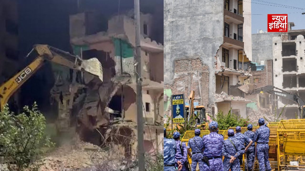 आधी रात दिल्ली के शालीमार बाग में चला बुलडोजर, कार्रवाई पर AIMIM नेता ने उठाए सवाल