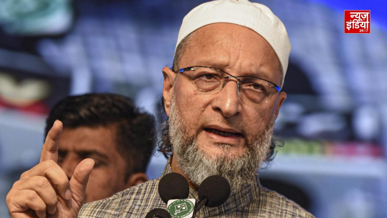 भोपाल में ओवैसी के काफिले के साथ हुआ हादसा, अचानक ब्रेक लगने से कई बाइक सवार हुए घायल