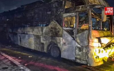 ग्रेटर नोएडा बस अग्निकांड: जलने की गंध आने पर भी ड्राइवर ने नहीं रोकी बस, बोला- ‘मरना है तो मर जाओ, बस नहीं रोकेंगे’