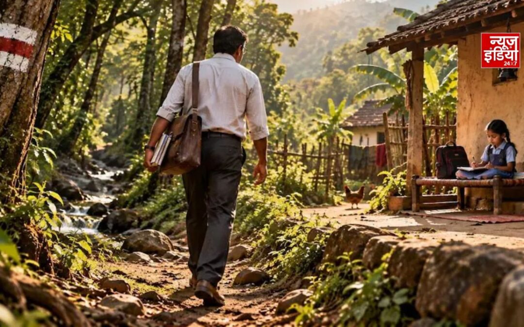 एक छात्रा के लिए 13 साल से रोज 5 KM जंगल पार कर स्कूल जाते हैं शिक्षक, मई 2029 में होंगे रिटायर
