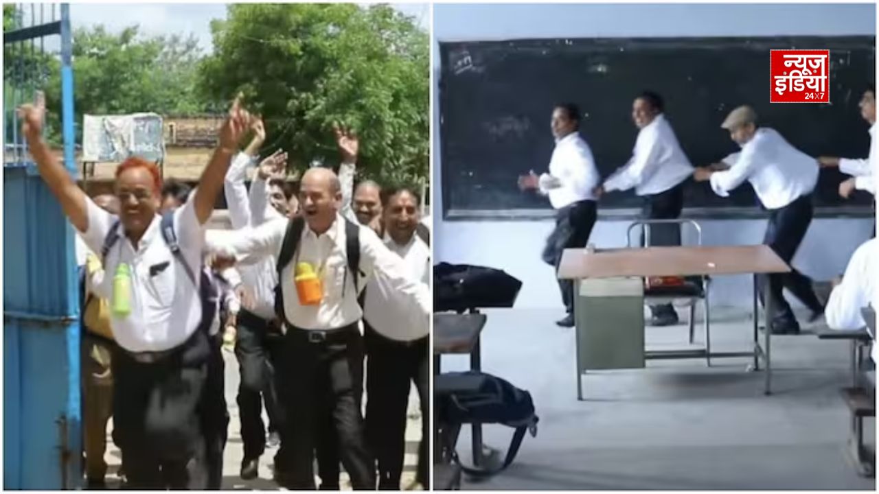 50 साल बाद फिर स्कूल पहुंचे बचपन के दोस्त, यूनिफॉर्म और बैग लेकर ऐसे जीया पुराना दौर