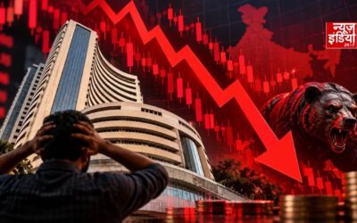 सेंसेक्स में 952 अंकों की गिरावट, Nifty भी 22,300 के नीचे; ये हैं बाजार गिरने की 5 वजहें