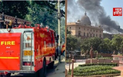 दिल्ली के नॉर्थ ब्लॉक में लगी आग, गृह और वित्त मंत्रालय के दफ्तर के पास मचा हड़कंप