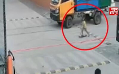 इंदौर में कचरा वाहन ने 10 साल की बच्ची को कुचला, ICU में हालत नाजुक; CCTV में कैद हादसा