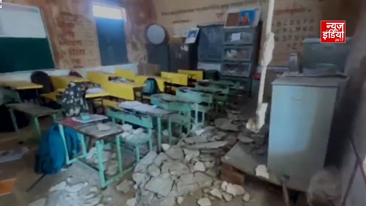 नांदेड़ में स्कूल की छत का हिस्सा गिरा, 6 छात्राएं घायल; एक की हालत नाजुक