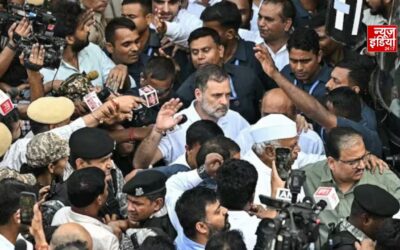 राहुल गांधी के प्रदर्शन पर सुप्रीम कोर्ट में बहस, महिला पुलिसकर्मियों से बदसलूकी का आरोप